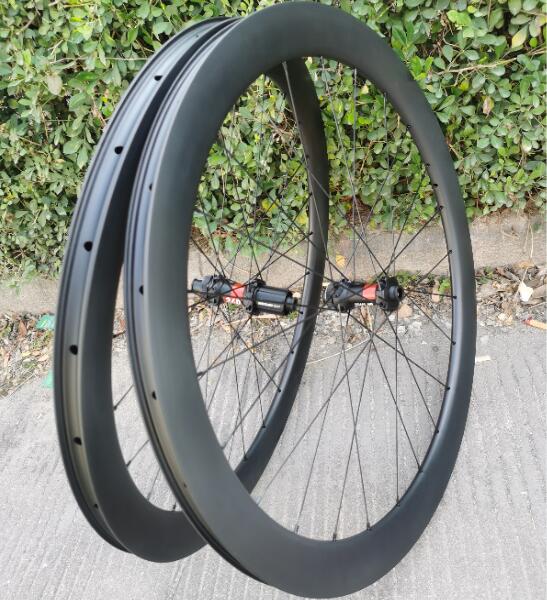 Details about   50mm U Shape Center Lock Carbon Wheels Cyclocross Disc Brake Bicycle Wheelset